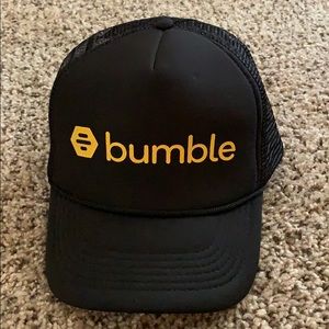Bumble Brand Black adjustable snap back